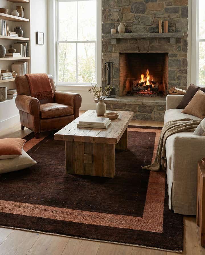 5' x 6' 8 Hand Knotted Kashkuli Gabbeh Wool Rug