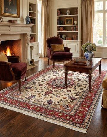 5' x 7' 3 Tabriz Rug