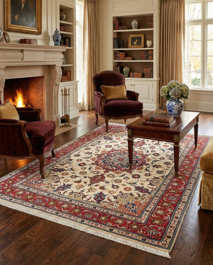 Detail image of 5' x 7' 3 Tabriz Rug