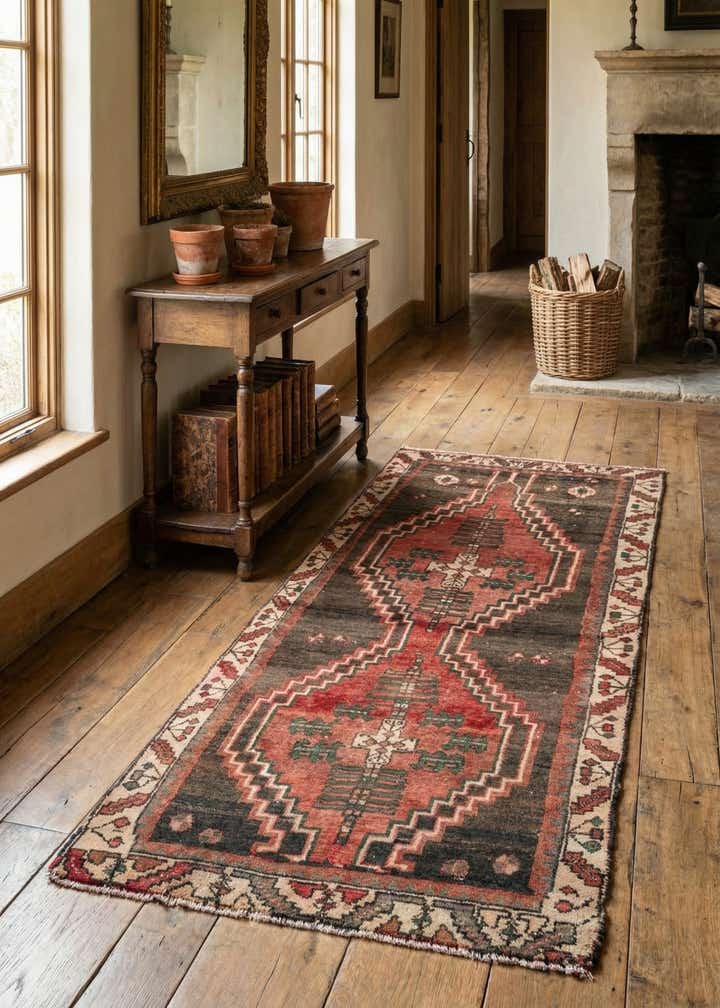 3' x 6' 1 Hand Knotted Ultra Vintage Persian Wool Runner Rug