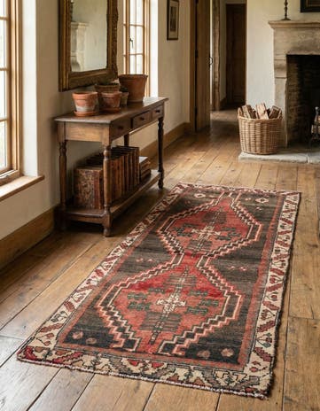 3' x 6' 1 Hand Knotted Ultra Vintage Persian Wool Runner Rug