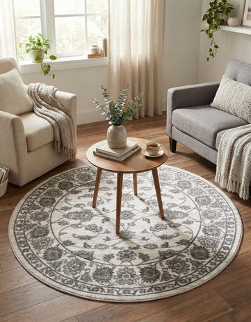 5' x 5' Boston Round Rug
