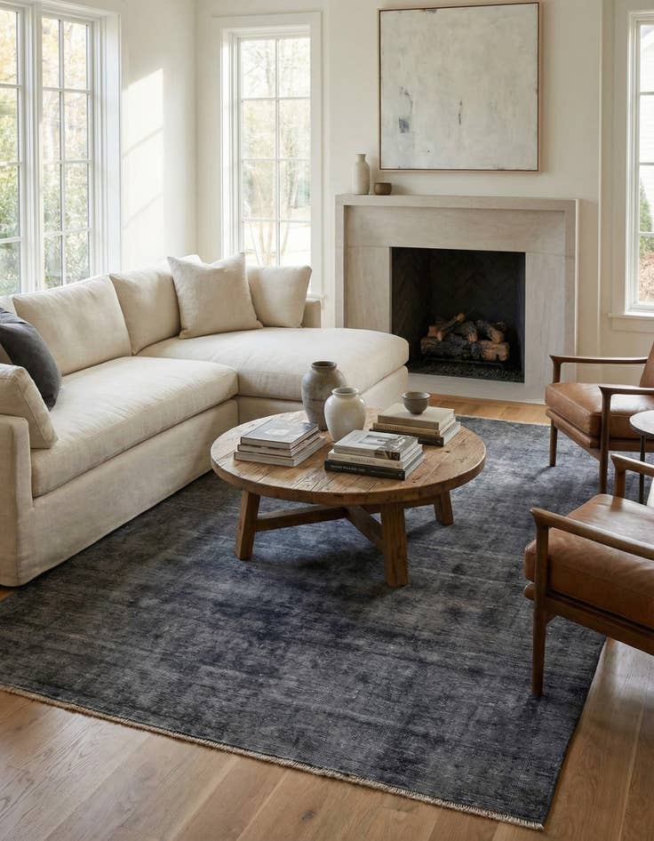 Detail image of 6' 2 x 9' 4 Hand Knotted Ultra Vintage Persian Wool Rug