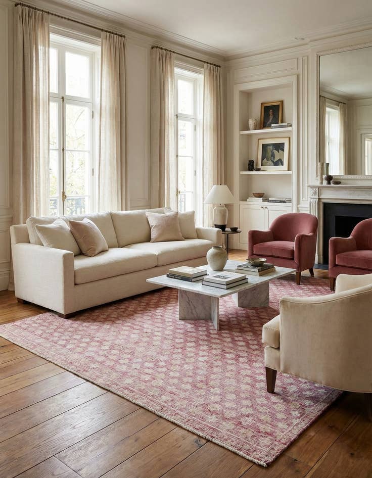 Detail image of 8' 10 x 12' Hand Knotted Darya Wool Rug