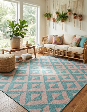 9' x 12' Easy-Clean Jill Zarin Napa Indoor / Outdoor Rug