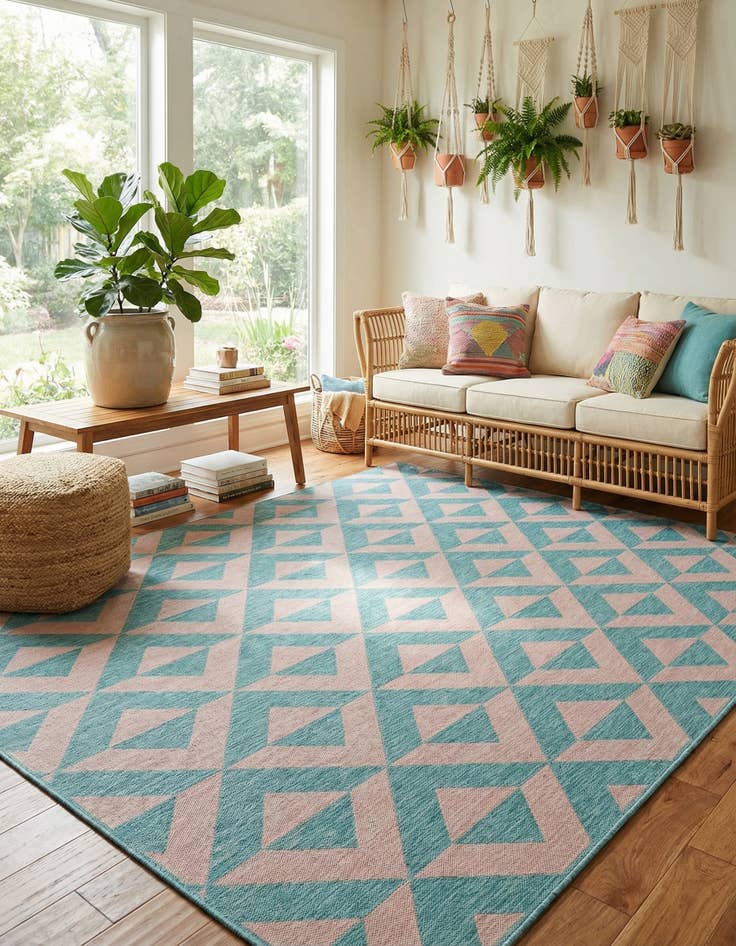 Detail image of 9' x 12'  Washable Jill Zarin Napa Indoor / Outdoor Rug