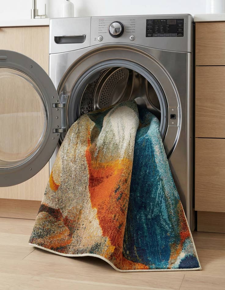 Detail image of 7' 10 x 10'  Washable Haerfest Rug