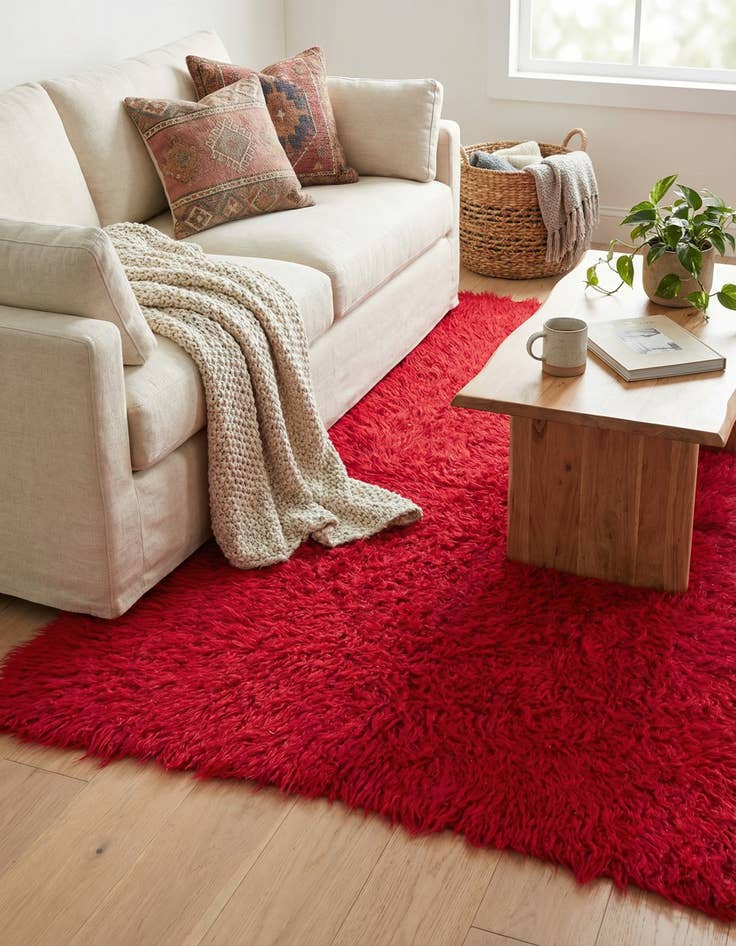 Detail image of  2' 9 x 4' 1  Hand Knotted Moroccan Wool Rug