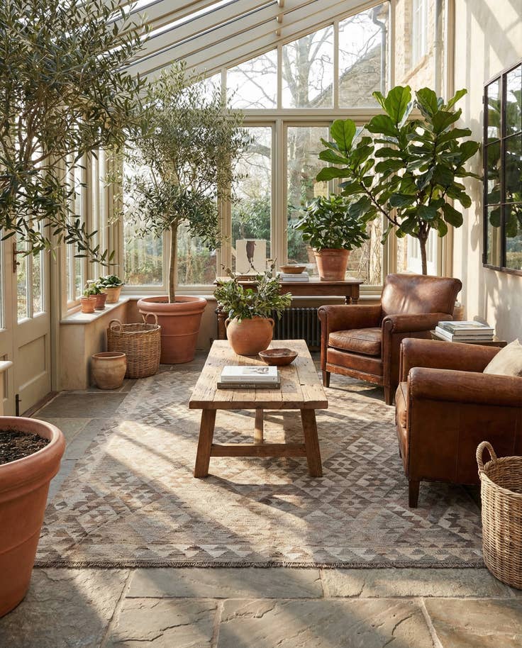 Detail image of 5' 4 x 8' Hand Woven Kilim Maymana Wool Rug