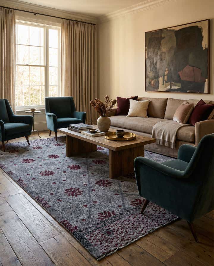 8' 2 x 11' 6 Hand Knotted Darya Wool Rug