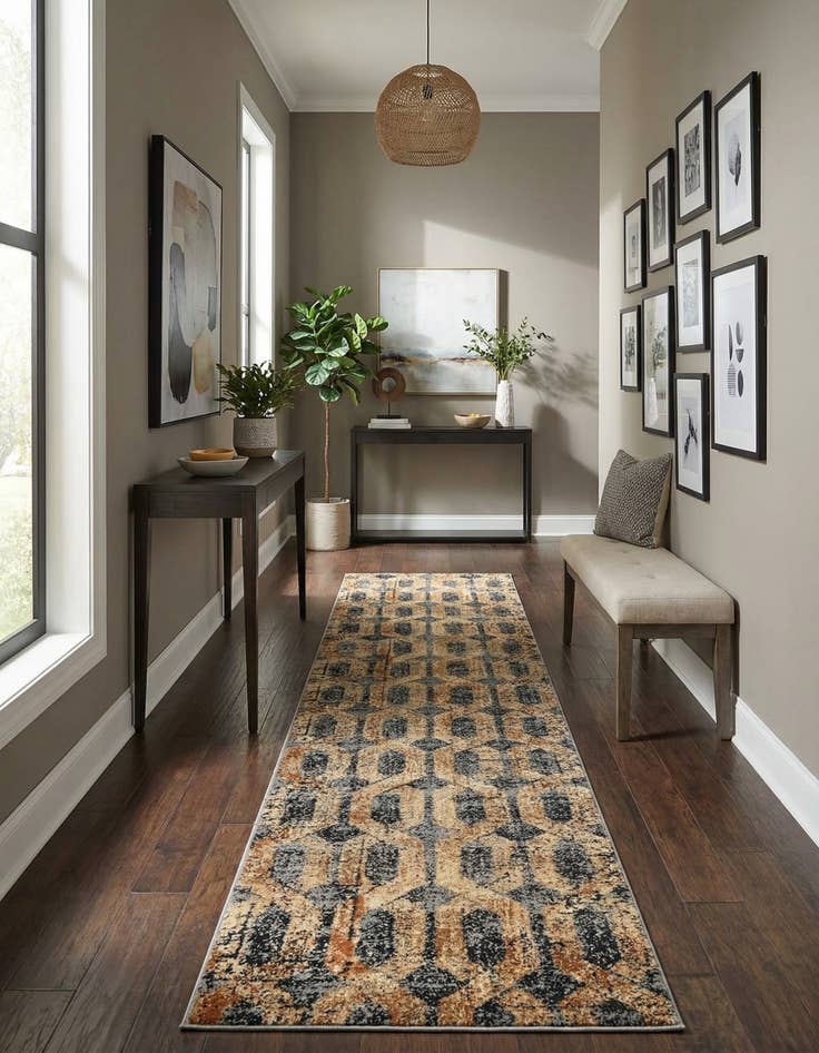 Detail image of 2' 7 x 14' Saturn Runner Rug