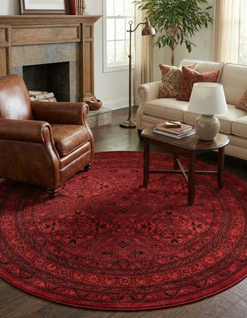 5' 3 x 5' 3 Bokhara Round Rug