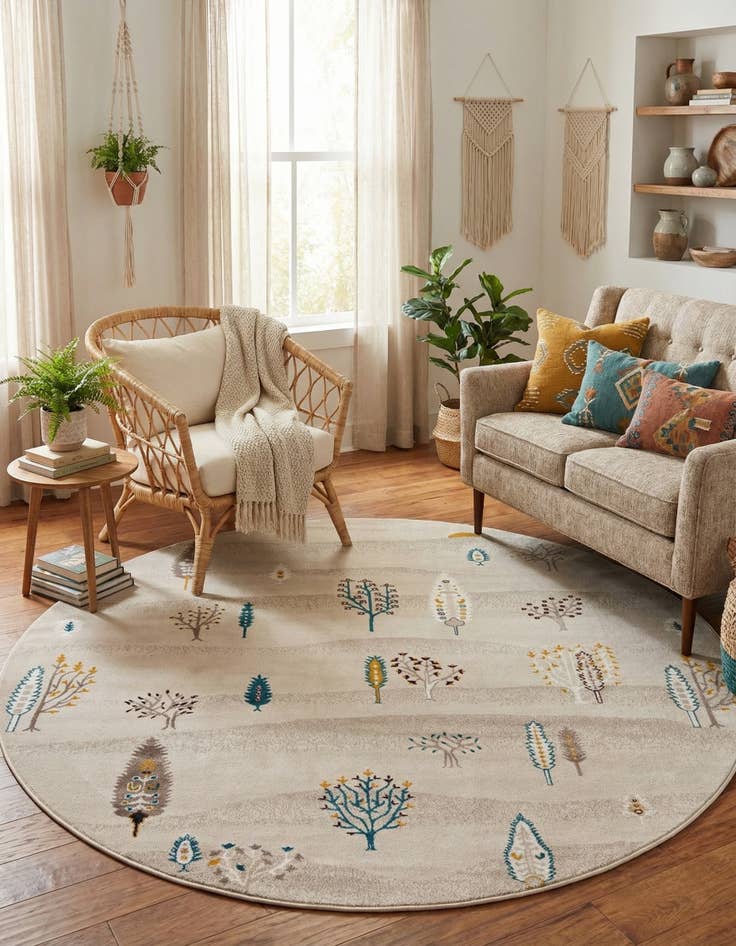 Detail image of 7' 10 x 7' 10 Laguna Round Rug