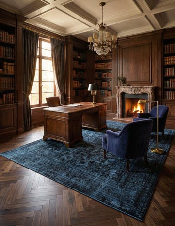 9' 3 x 12' 5 Vintage Royal Wool Rug