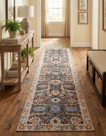 2' 7 x 12' Washable Timeless Runner Rug