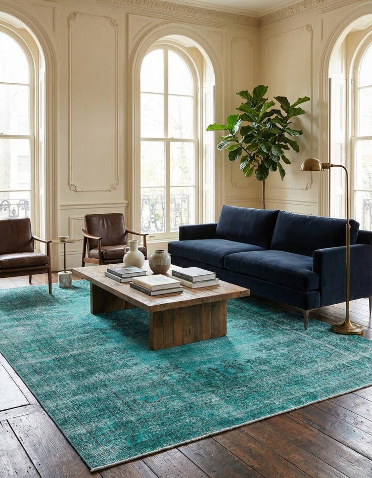 Detail image of 6' 4 x 9' 9 Ultra Vintage Wool Rug