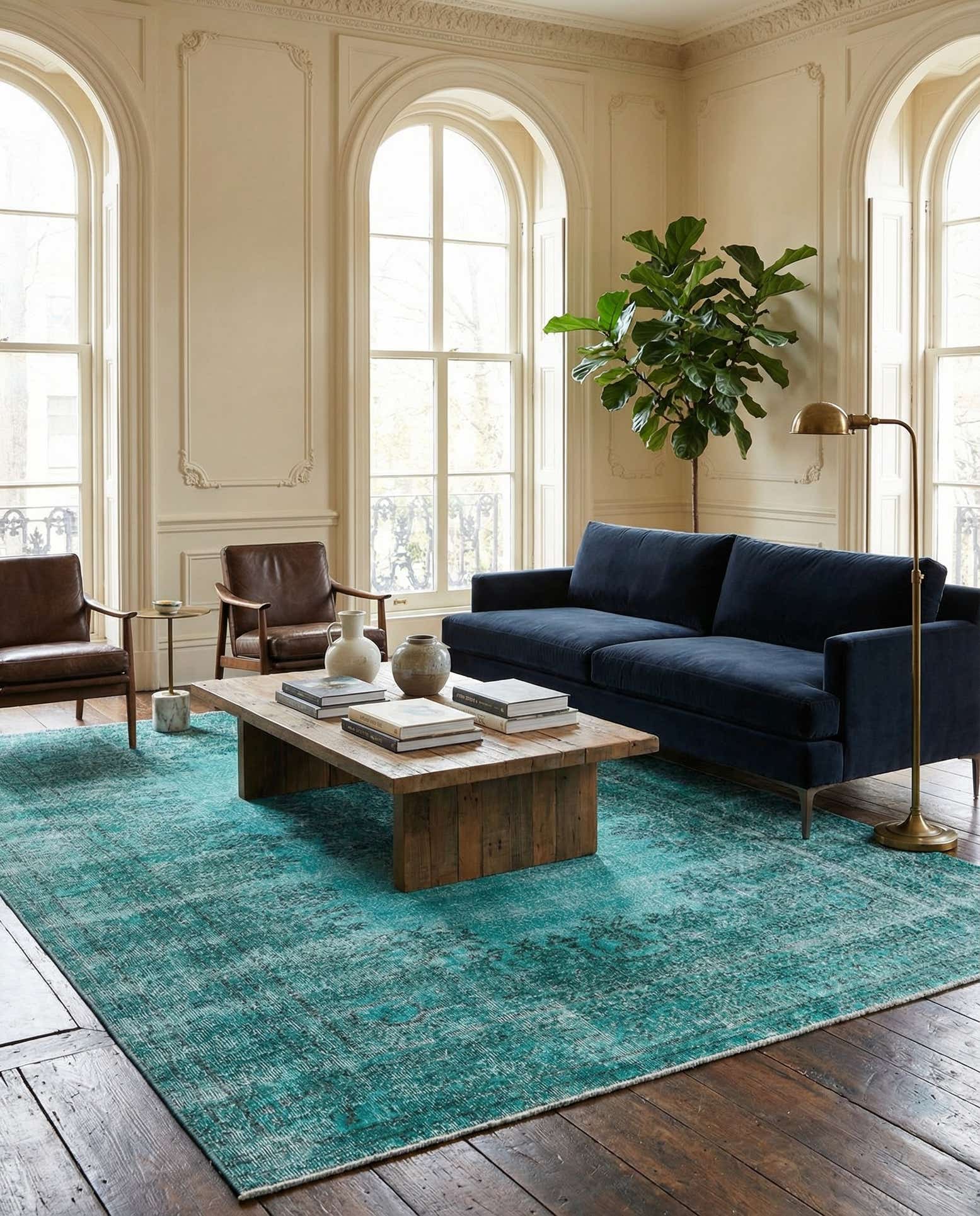 6' 4 x 9' 9 Ultra Vintage Wool Rug