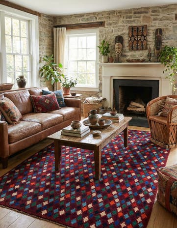 5' x 6' 7 Hand Knotted Balouch Wool Rug
