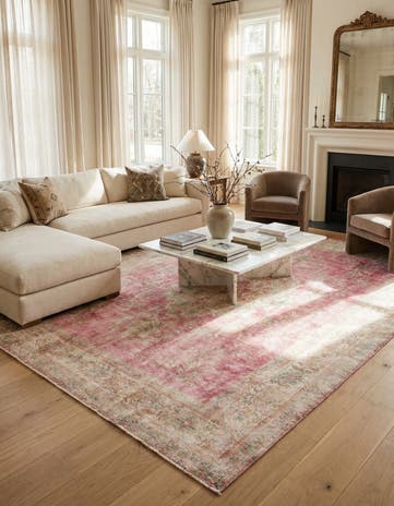 9' 8 x 12' 8 Hand Knotted Ultra Vintage Persian Wool Rug