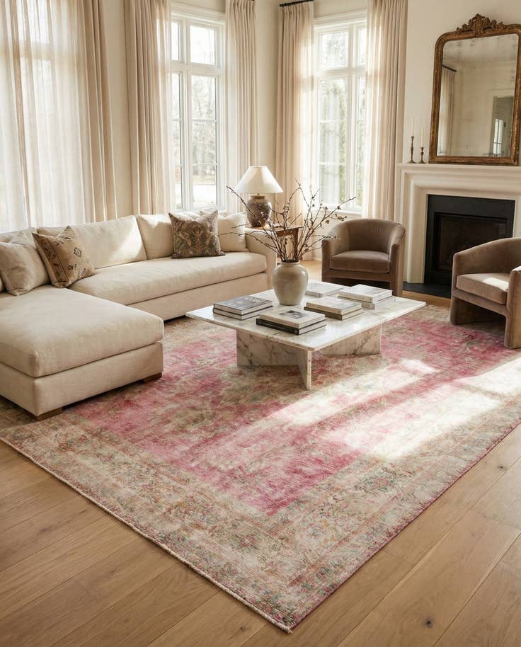 Detail image of 9' 8 x 12' 8 Hand Knotted Ultra Vintage Persian Wool Rug