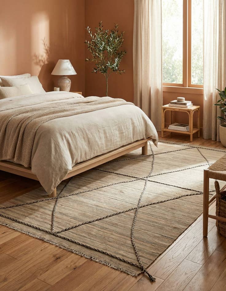 Detail image of 4' 7 x 10' 3  Hand Knotted Moroccan Wool Runner Rug