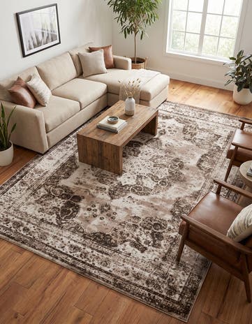 Light Brown Monte Carlo Rug