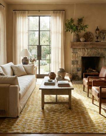 6' x 9' 1 Hand Knotted Moroccan Wool Rug