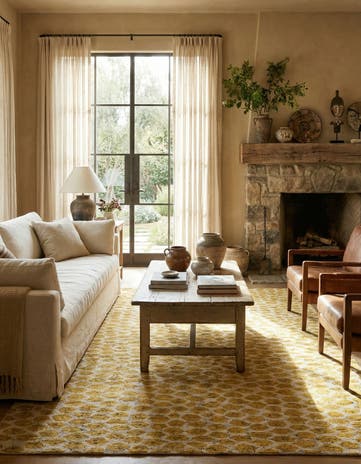 6' x 9' 1 Hand Knotted Moroccan Wool Rug