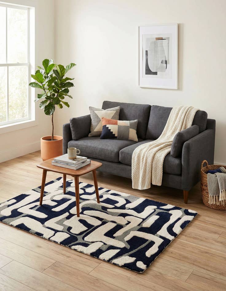 Detail image of 2' x 3' Luna Wool Rug