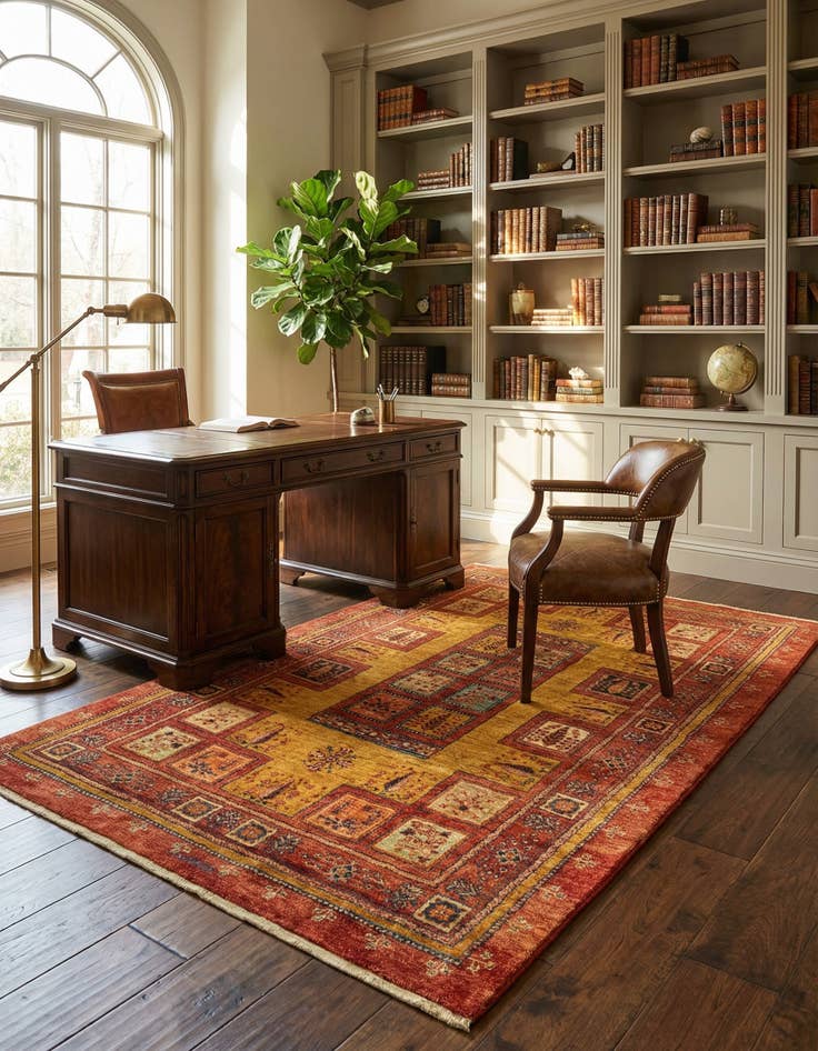 Detail image of  3' 7 x 5' 3 Kashkuli Wool Rug