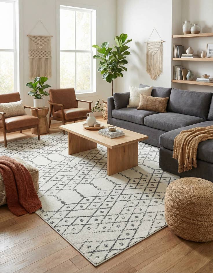 Detail image of 10' x 13' Paxon Trellis Rug