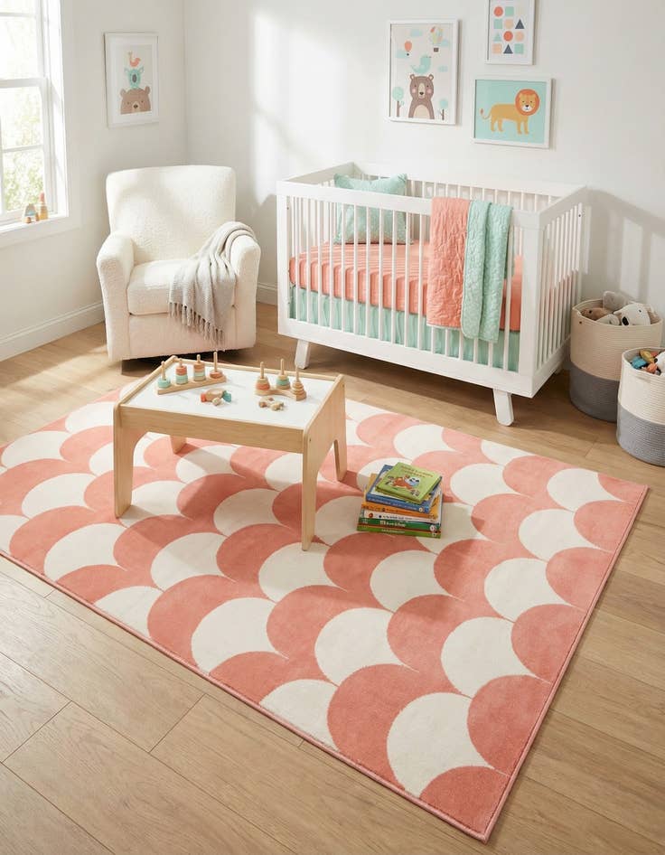 Detail image of 5' 3 x 8' Whimsy Kids Rug