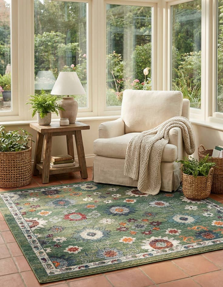 Detail image of 8' x 8' Isabella Square Rug