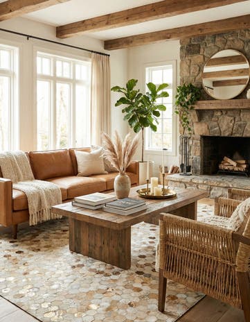 5' 1 x 7' 11 Cowhide - Patchwork Rug
