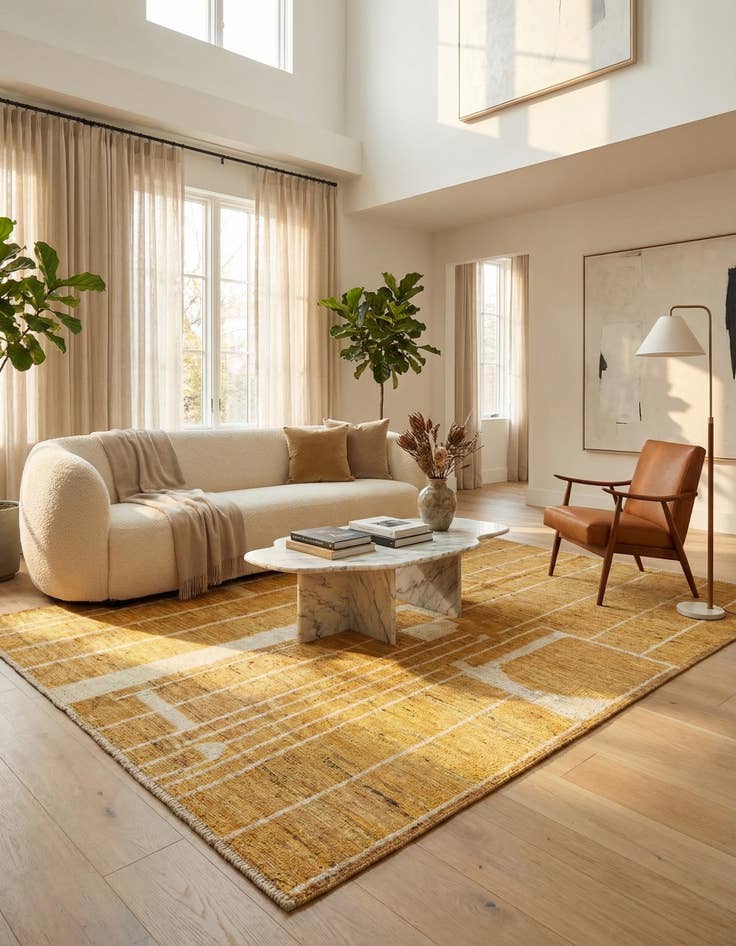 Detail image of 5' 11 x 7' 10 Hand Knotted Darya Wool Rug