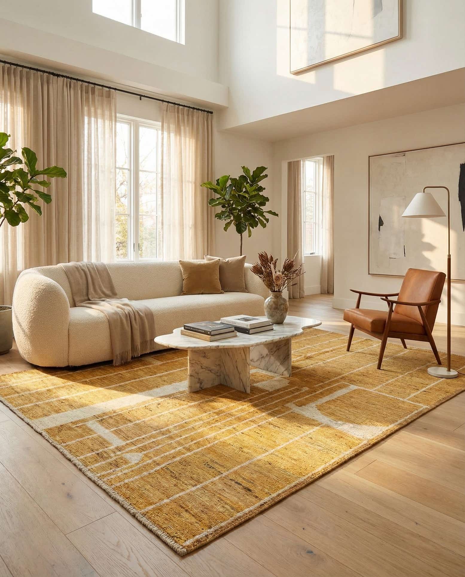 5' 11 x 7' 10 Hand Knotted Darya Wool Rug