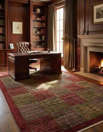 6' 8 x 9' 10 Hand Knotted Modern Ziegler Rug