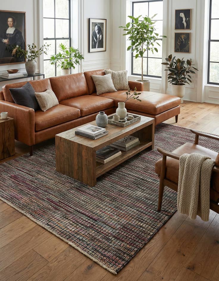 Detail image of  5' 6 x 8' 2  Hand Knotted Darya Wool Rug