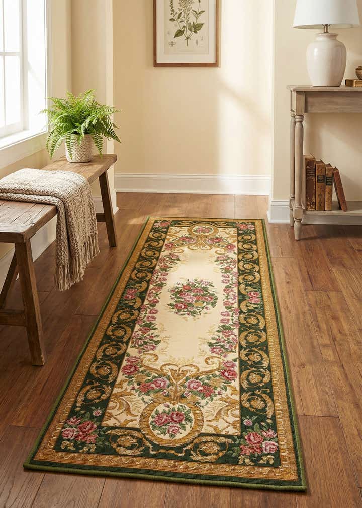 2' x 6' Easy-Clean Traditional Indoor / Outdoor Runner Rug