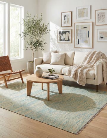 4' 10 x 6' 5 Hand Woven Kilim Modern Wool Rug