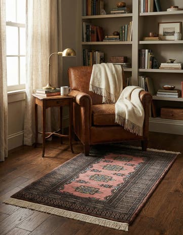 2' 6 x 4' 2 Hand Knotted Bokhara Oriental Wool Rug