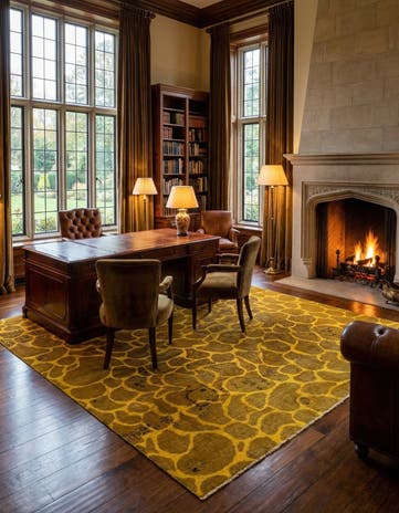 9' 3 x 9' 5 Vintage Royal Wool Square Rug
