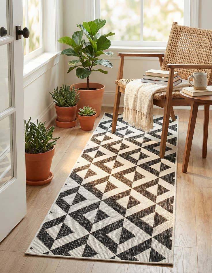 Detail image of 2' x 8' Easy-Clean Jill Zarin Napa Indoor / Outdoor Runner Rug