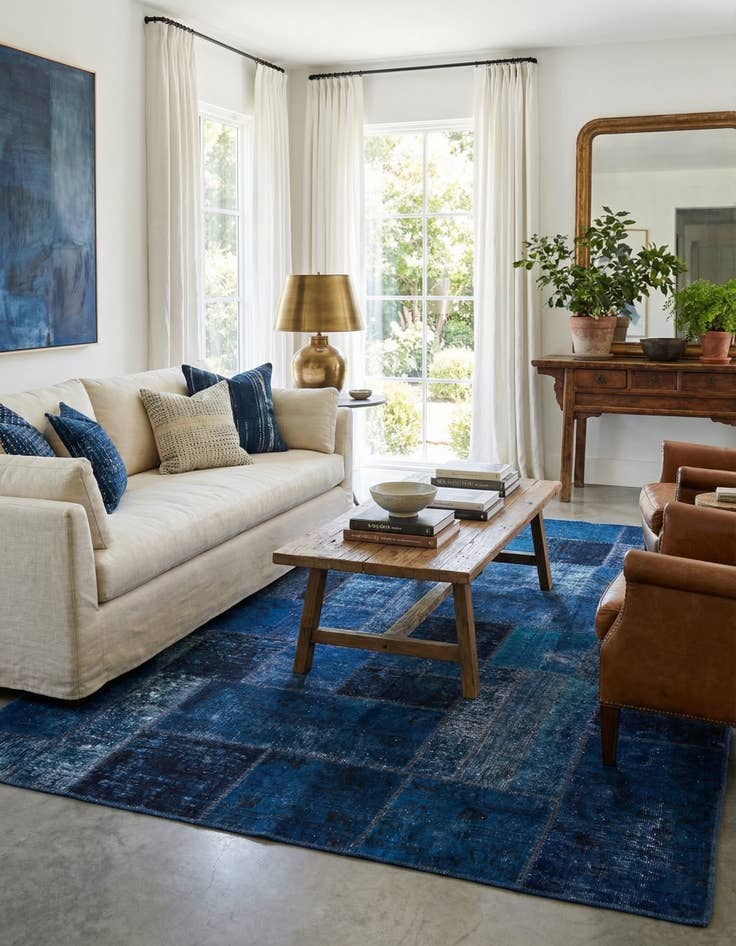 Detail image of 6' x 9'  Hand Knotted Ultra Vintage Persian Wool Rug