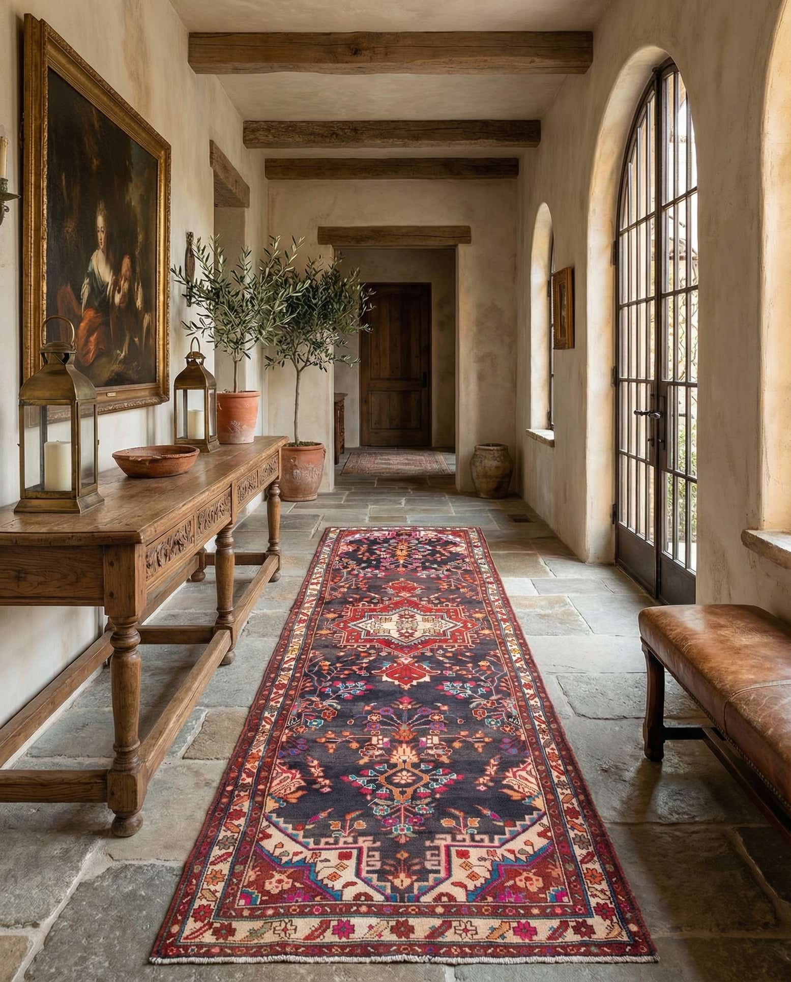 3' 7 x 11' 3 Hamedan Runner Rug