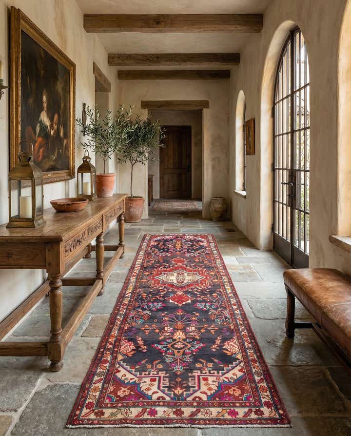 3' 7 x 11' 3 Hamedan Runner Rug