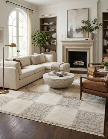 6' 7 x 9' 10 Hand Knotted Darya Wool Rug