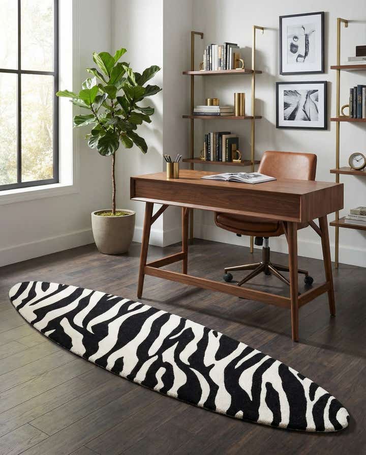 2' x 8' 9 SurfBoard Wool Freeform Rug