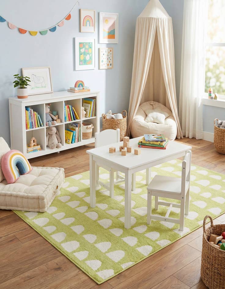 Detail image of  4' x 6' Whimsy Kids Rug