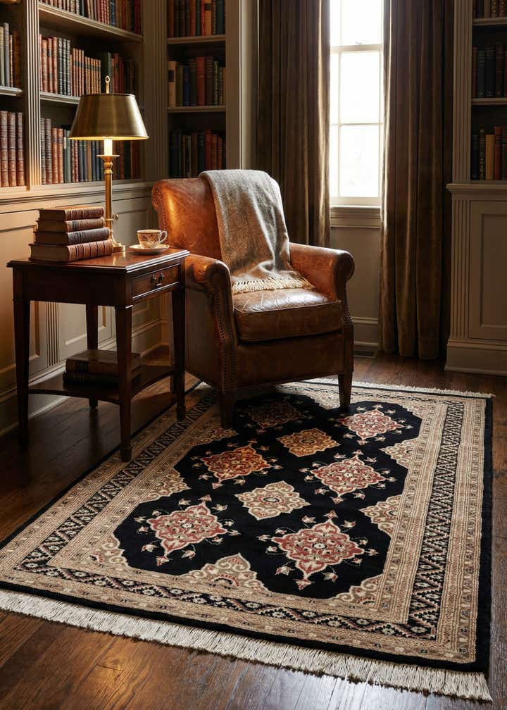 4' 3 x 6' Hand Knotted Bokhara Oriental Rug